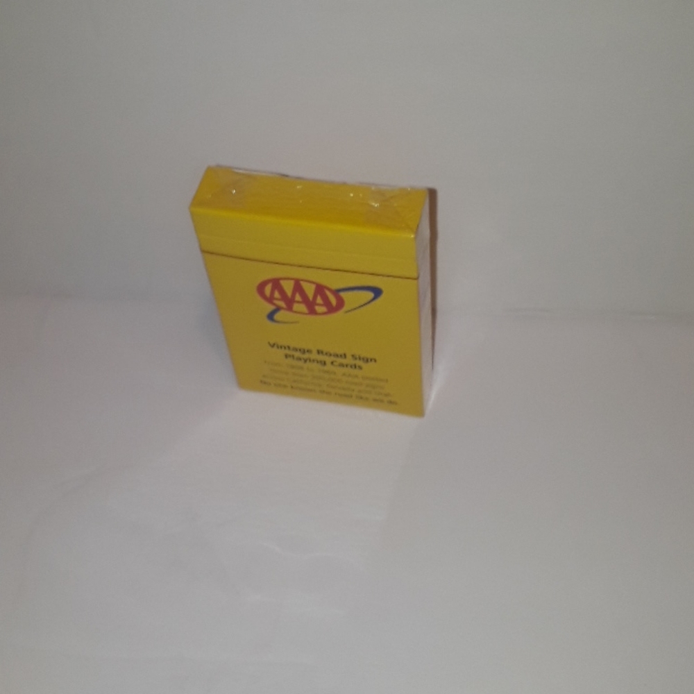 NEW RARE AAA DECK OF VTG ROAD SIGN PLAYING CARDS - Picture 5 of 6